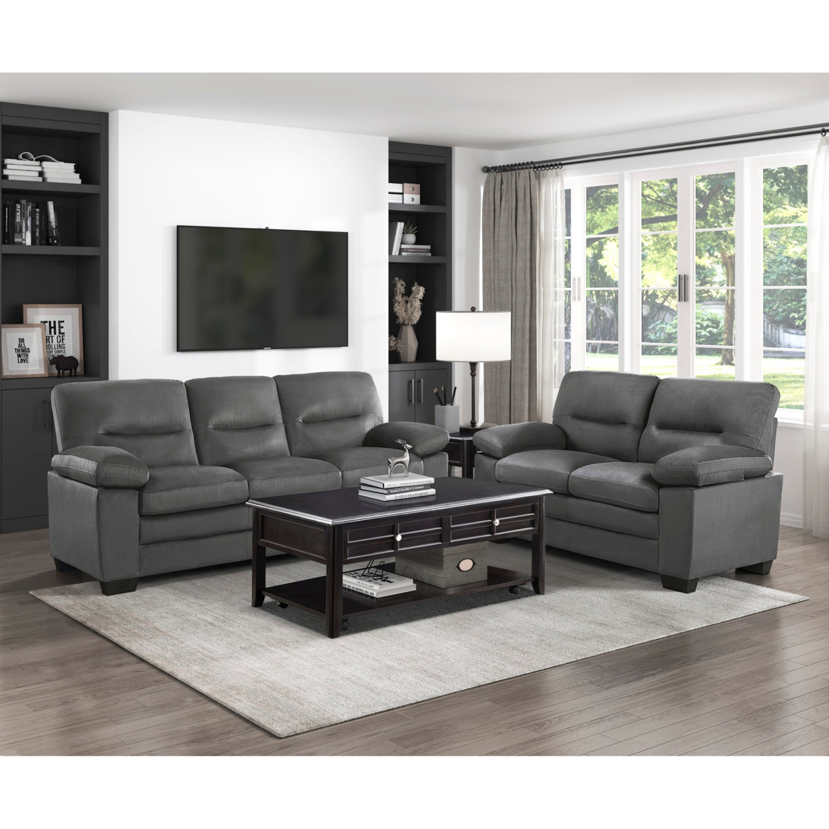 Latitude Run® 63" Pillow Top Arm Modern Loveseat Sofa Wayfair